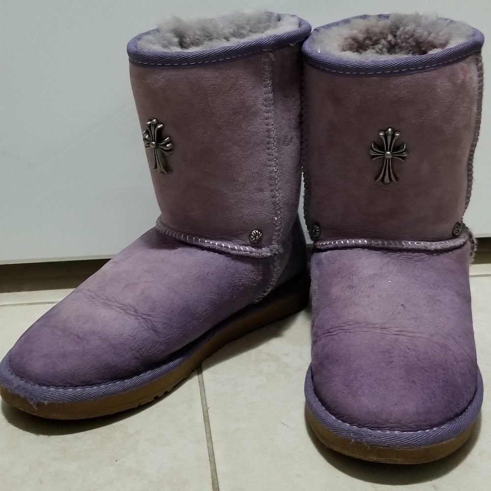 Purple winter boots